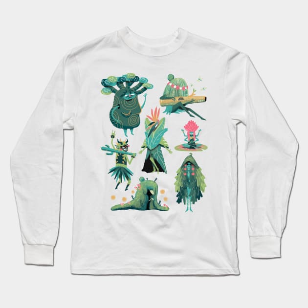 Dryad Forest Long Sleeve T-Shirt by Daniel Avina